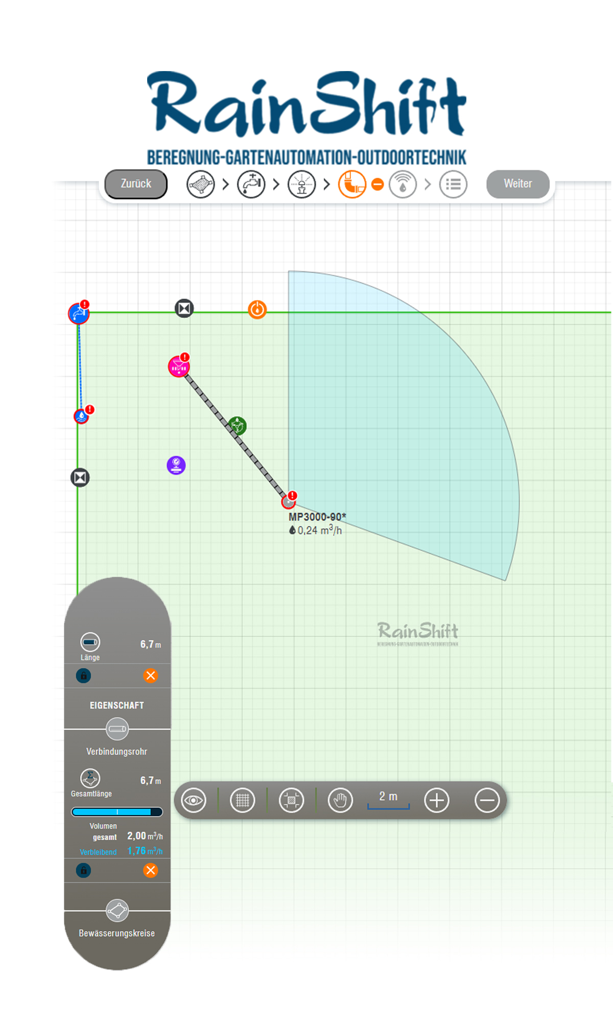 Rainshift Bewässerungsplaner