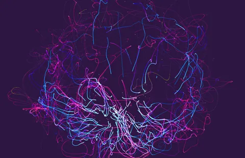 Abstraktes neuronales Netz als Symbol für Künstliche Intelligenz